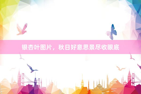 银杏叶图片，秋日好意思景尽收眼底